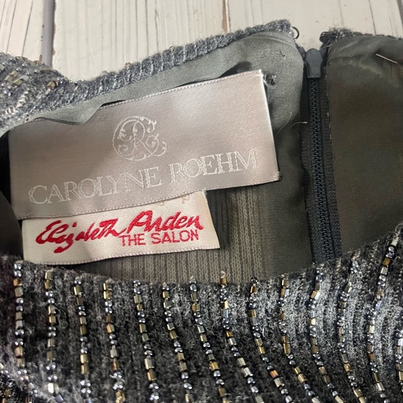 Carolyne Roehme Elizabeth Arden Vintage 80’s Beaded Wool Sweater | Size M - Picture 5 of 11